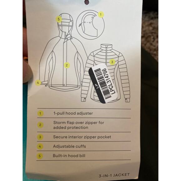 All In Motion Women's 3 in 1 Winter Jacket/ Coat New MSRP $78.00 Small - Picture 11 of 11